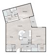 O Floor Plan O Floor Plan at The Retreat at Steeplechase, Houston, TX